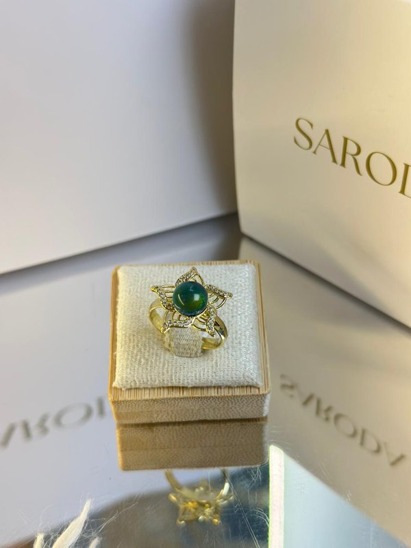 Anillo Loto Azul