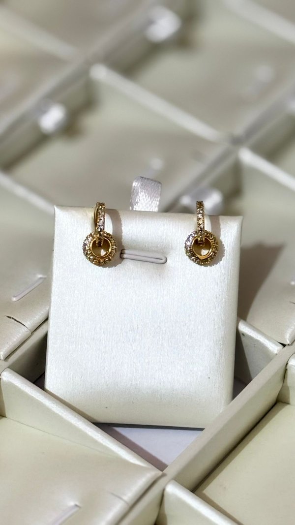 Aros mini argollas gold