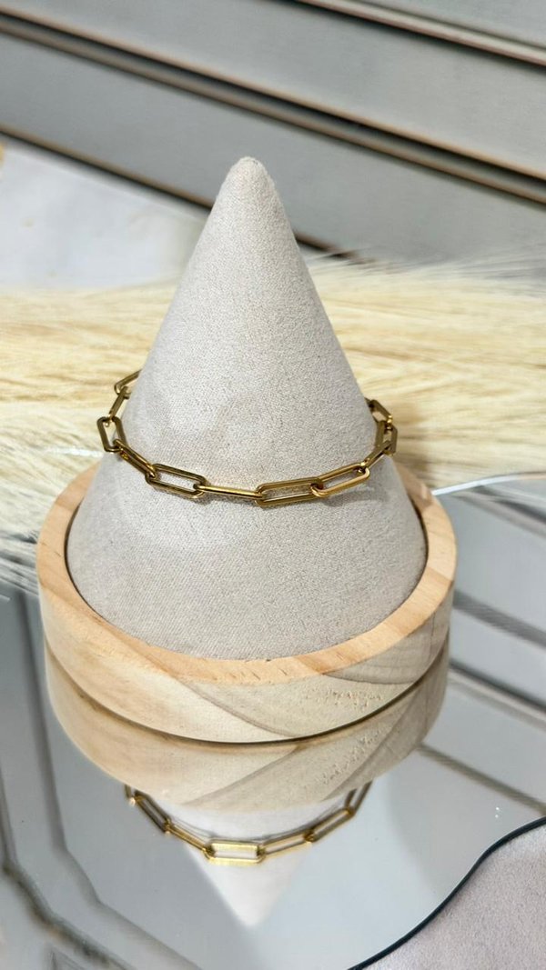 Pulsera eslabón dorado
