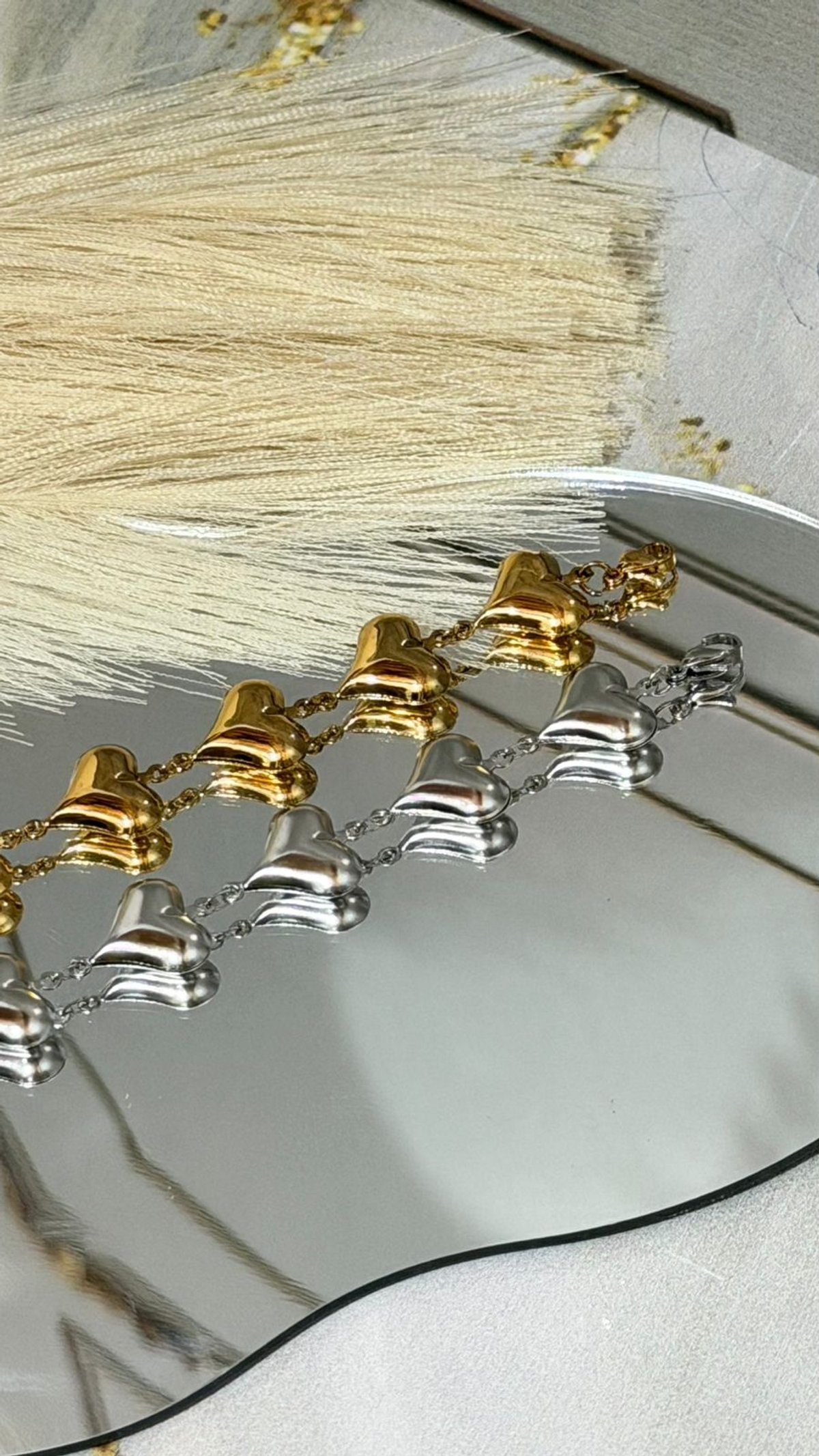 Pulsera corazones xl - 2