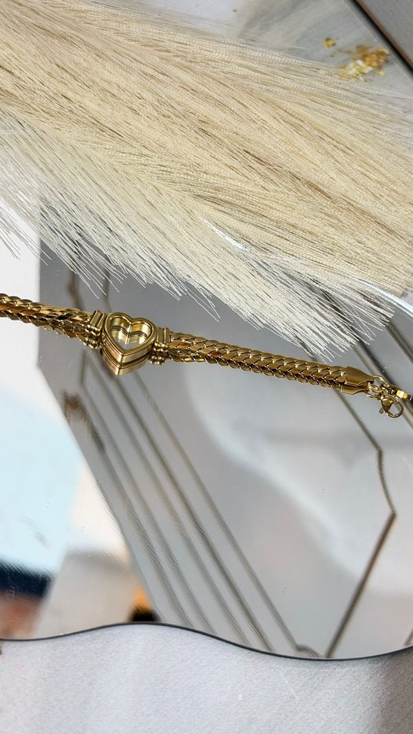 Pulsera Corazón Pave