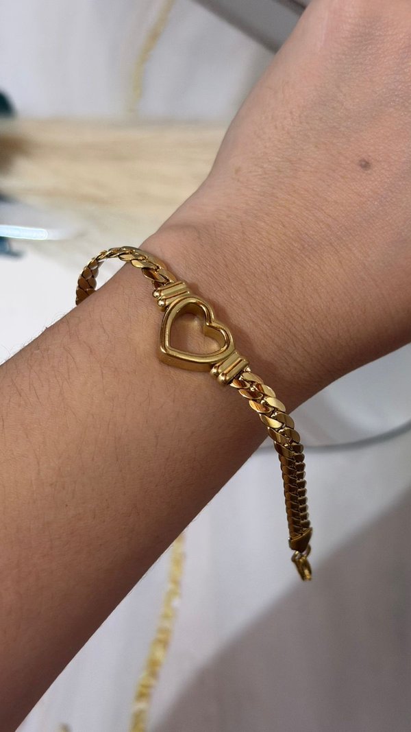 Pulsera Corazón Pave