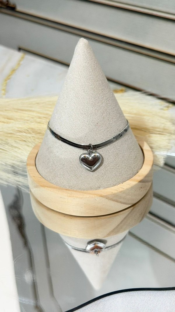Pulsera Plateada Amor
