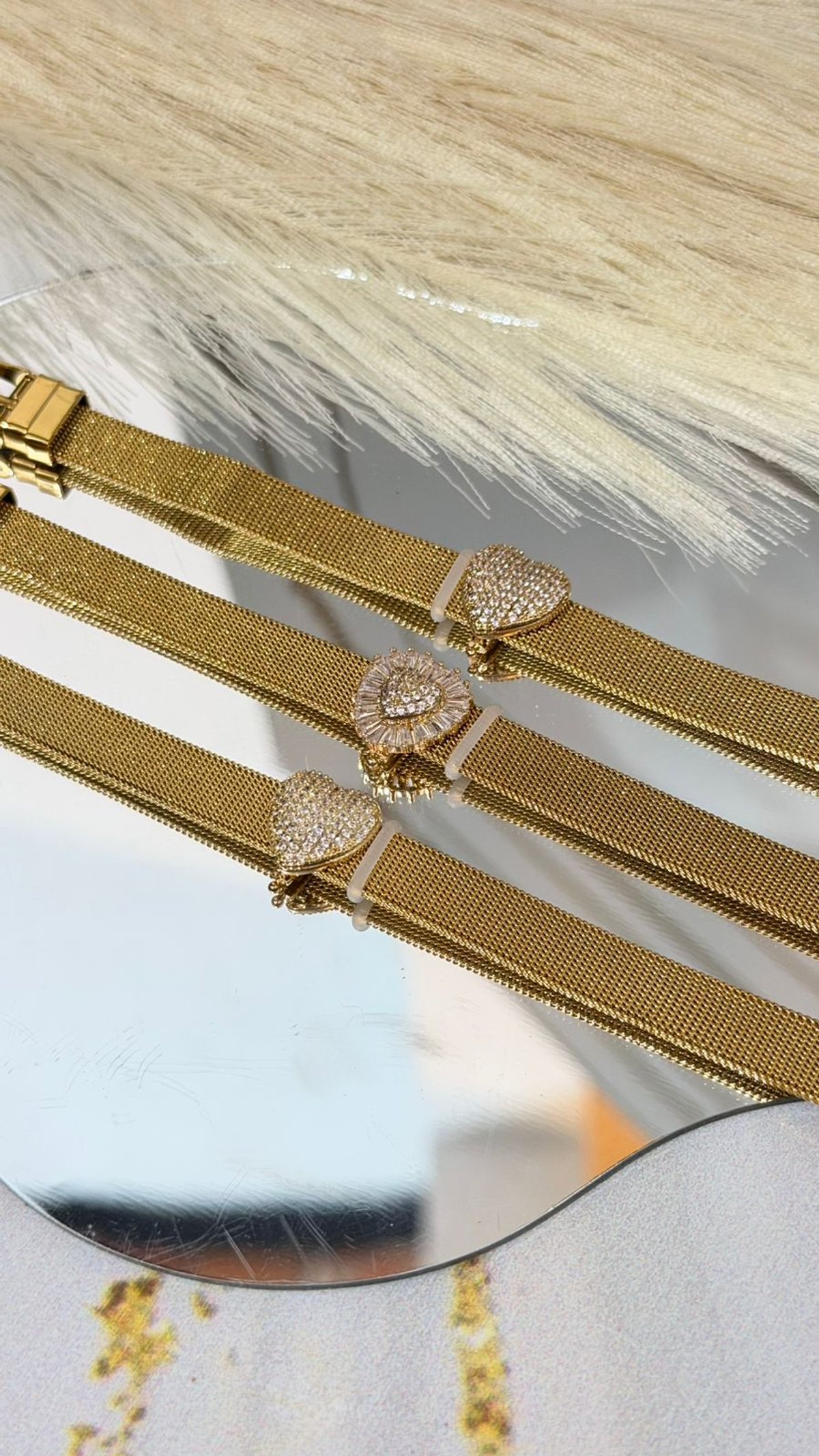 Pulsera Malla con Charms