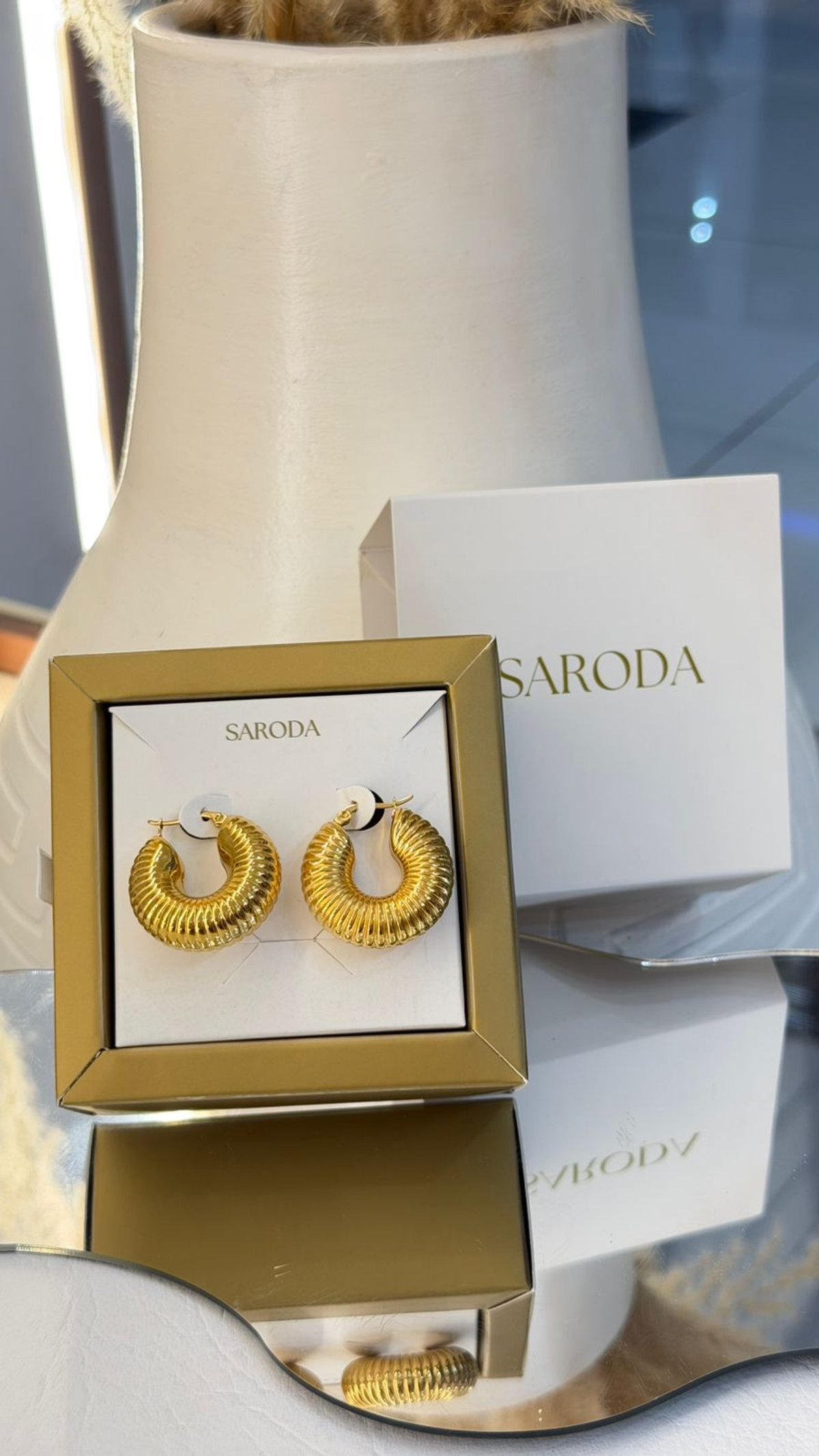 Argollas Texturizadas Chunky - 2