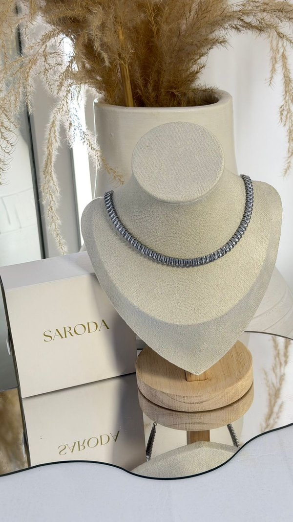 Collar Crystal Silver