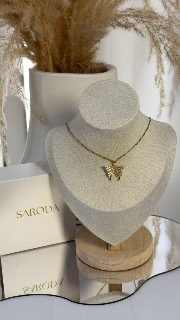 Collar Mariposa Dorada