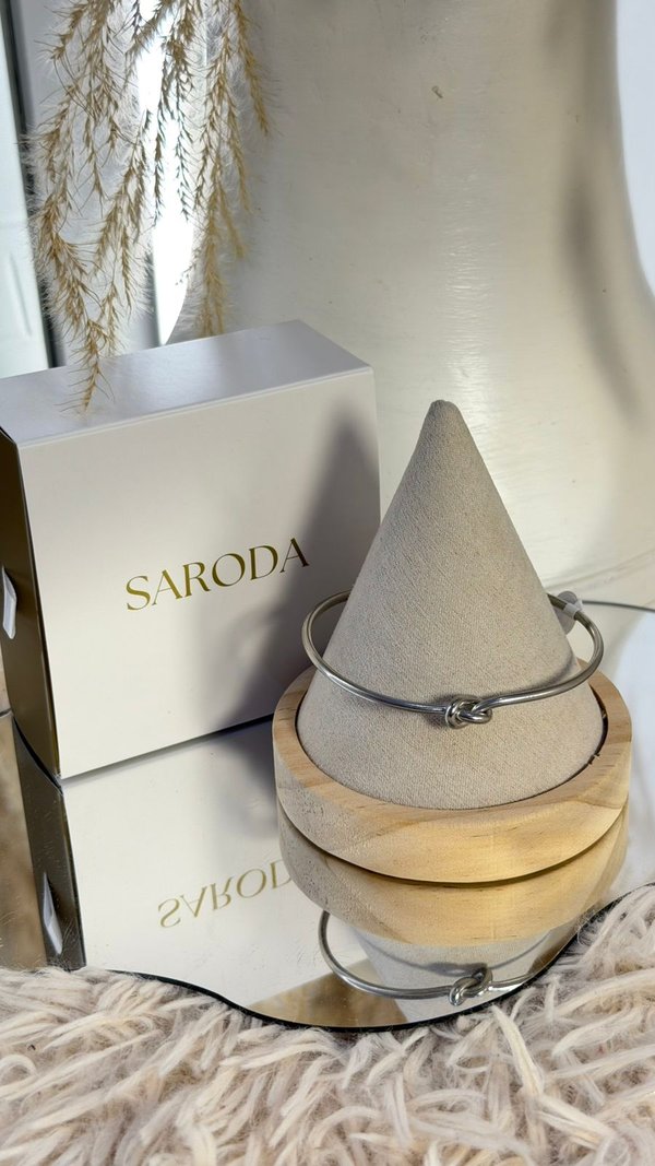 Pulsera Nudo Plateado