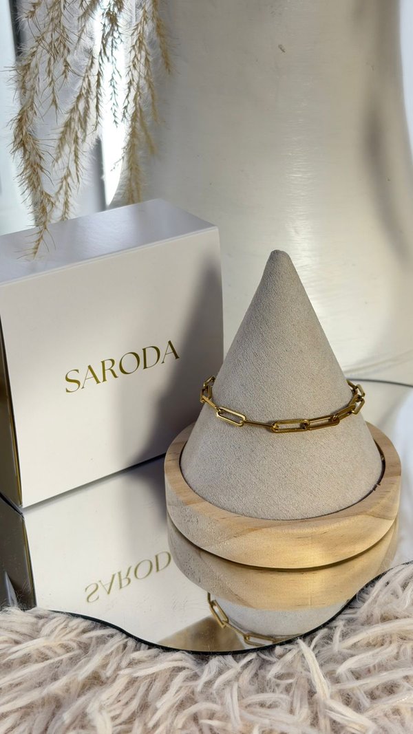 Pulsera eslabón dorado