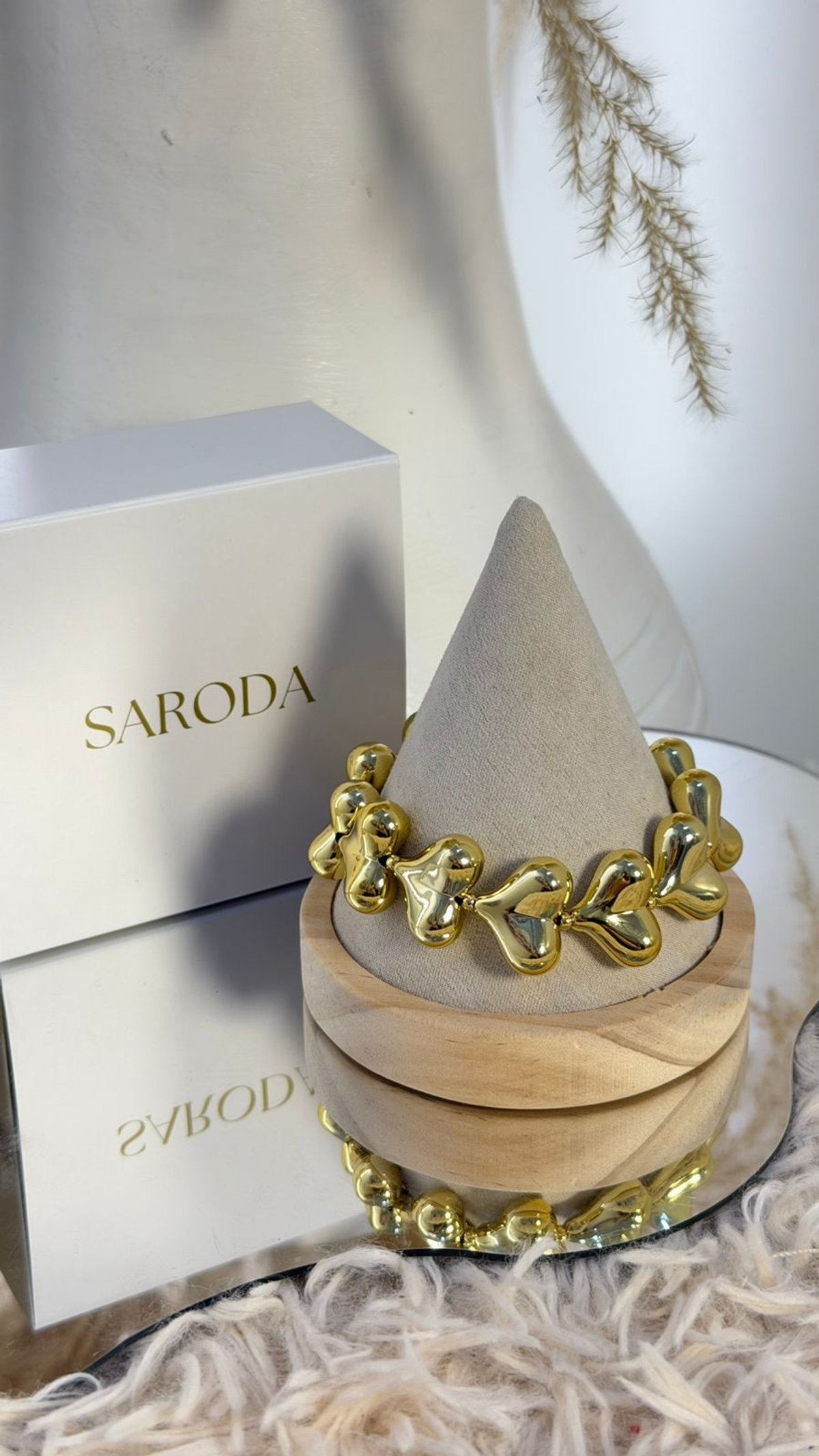 Pulsera Maxi Heart Dorado