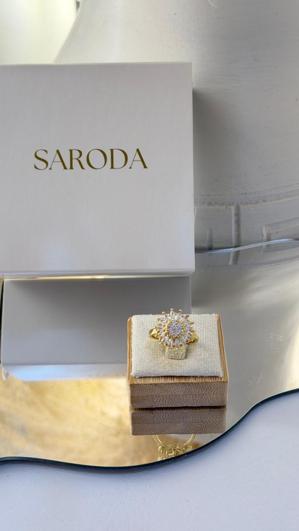 Anillo giratorio flor