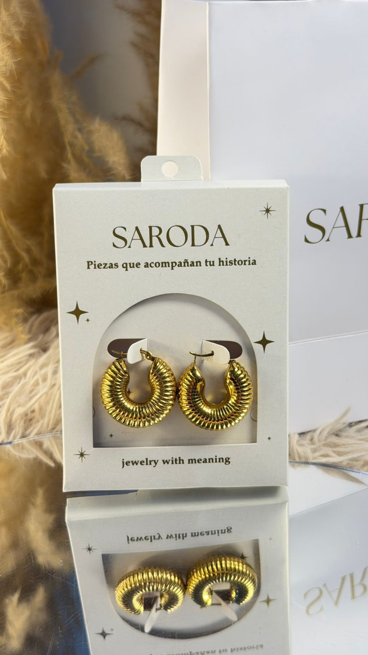 Argollas Texturizadas Chunky - 2