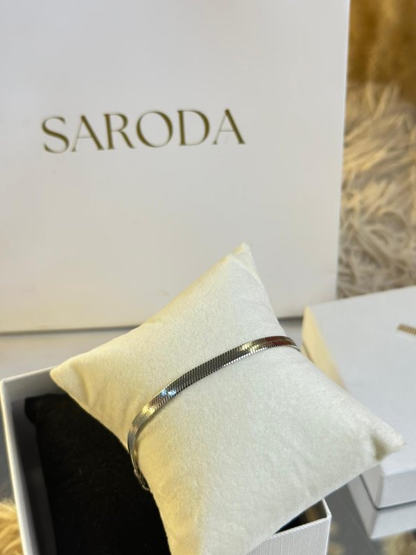 Pulsera Snake Plateada