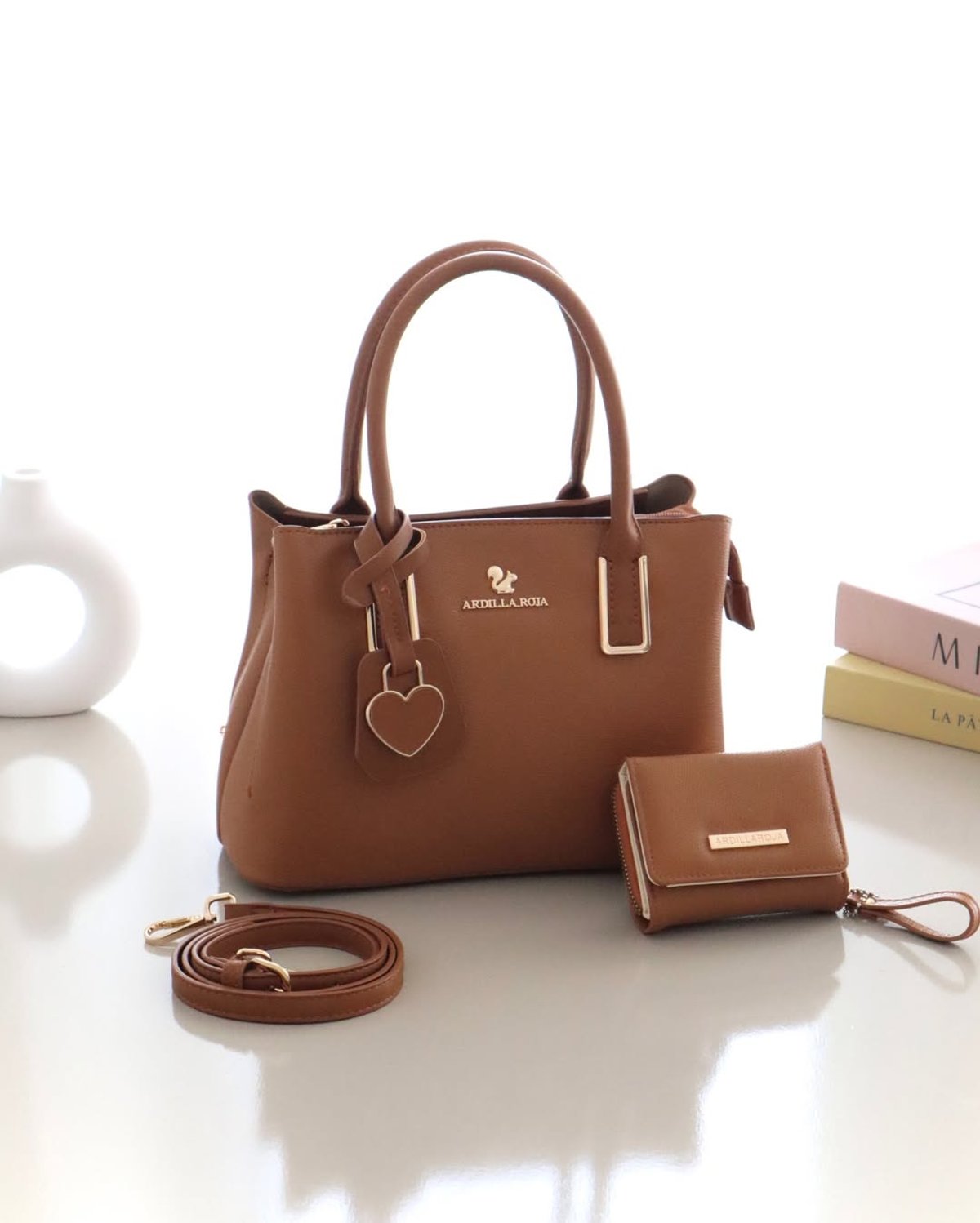 Set Cartera + Billetera Ardilla Roja - 2