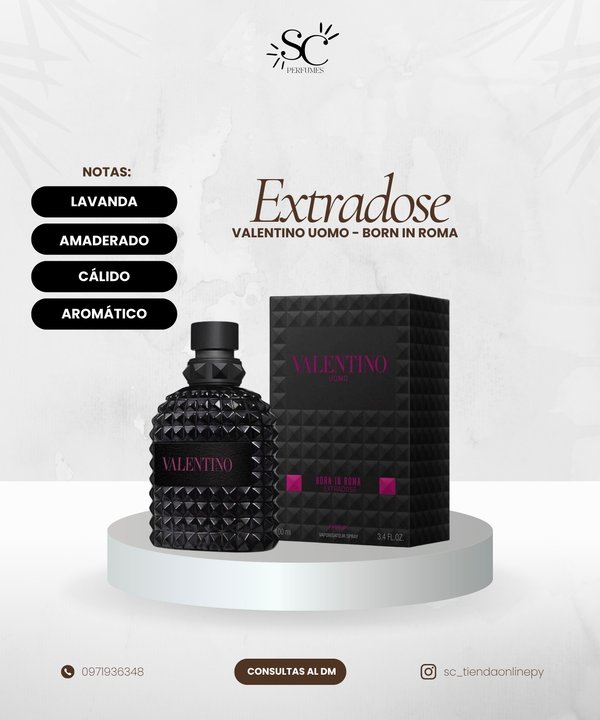 VALENTINO UOMO BORN IN ROMA EXTRADOSE