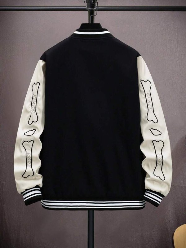 Chaqueta con estampado de esqueleto 