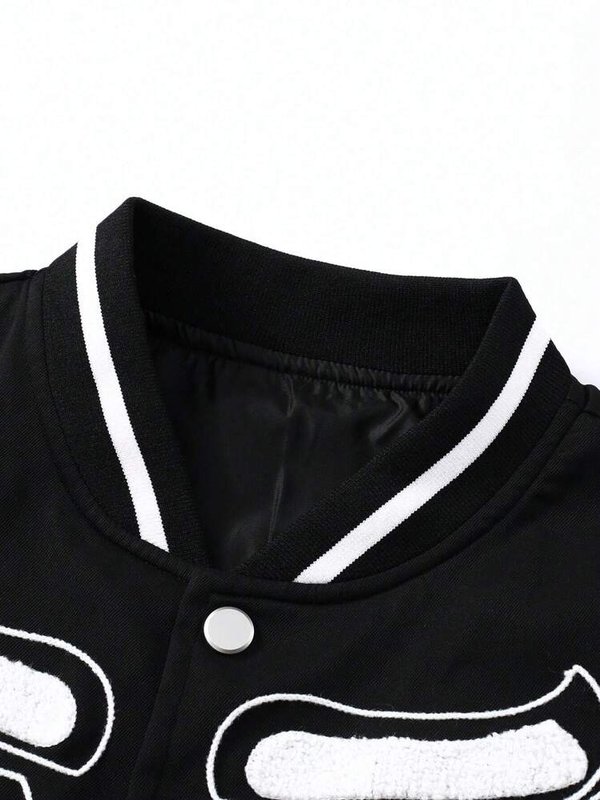 Chaqueta con estampado de esqueleto 