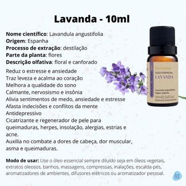 ACEITE ESENCIAL LAVANDA Viaaroma 10 ML 