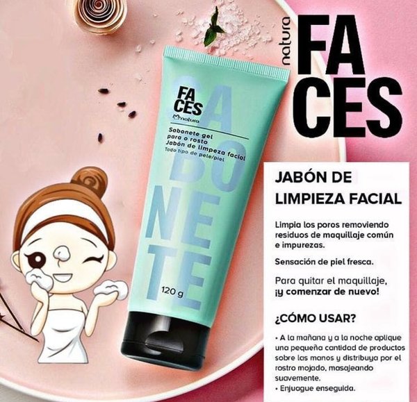 Jabón de limpieza facial Faces 🧼