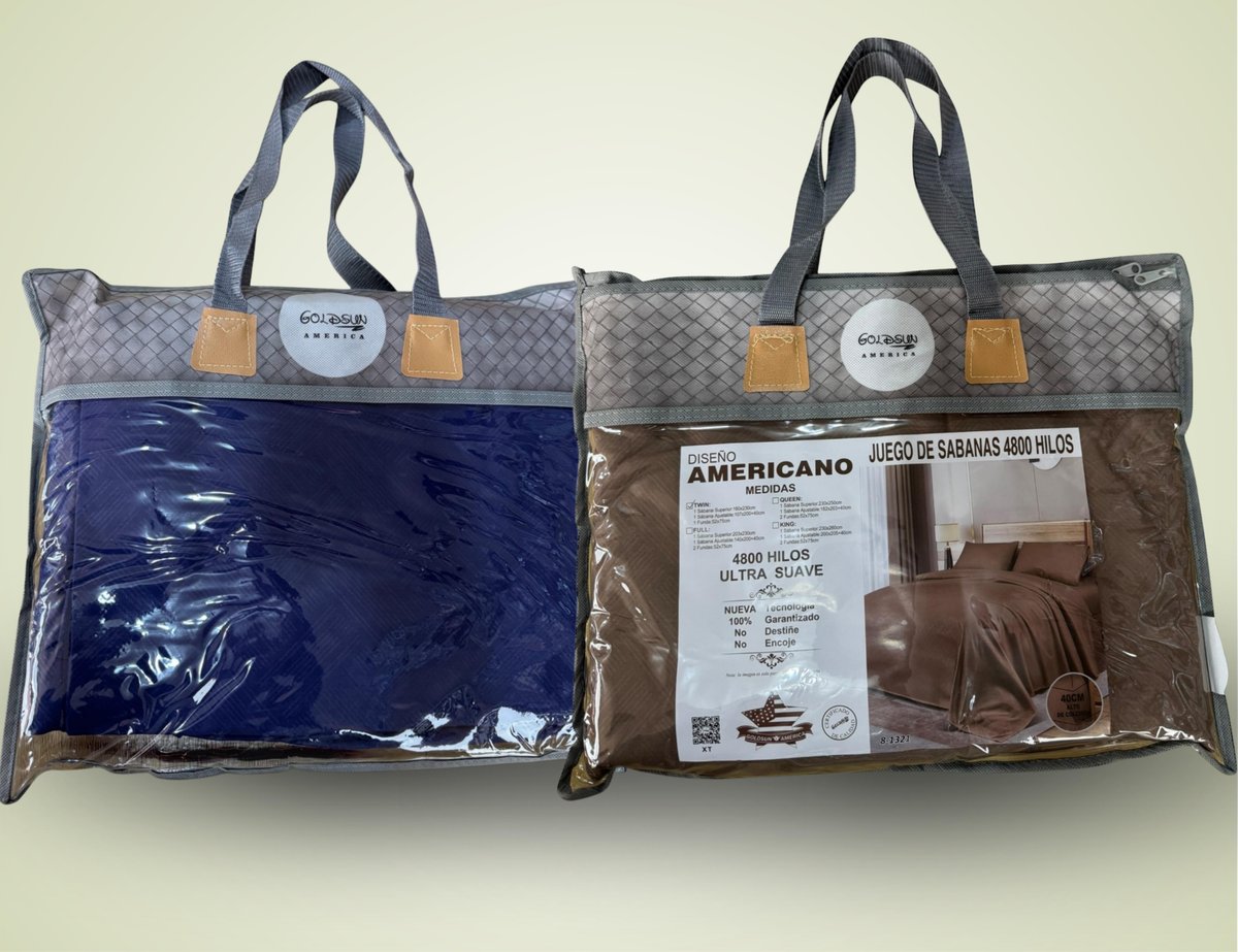 Juego de Sábanas Goldsun 4800 Hilos – Diseño Americano Ultra Suave/Color Liso - 3