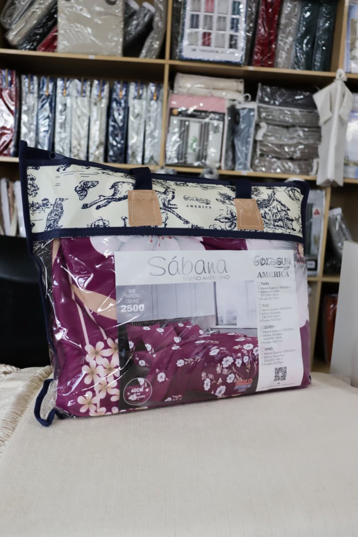 Juego de Sábanas Estampadas Goldsun King Size 2500 Hilos – Diseño Americano Premium (200×205 cm) - 8