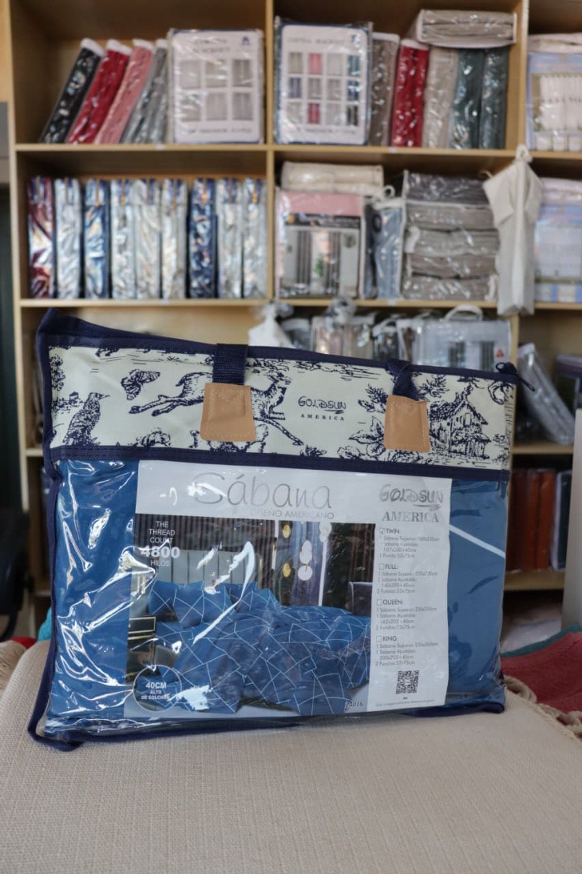 Juego de Sábanas Estampadas Goldsun 2500 Hilos – Diseño Americano Premium (Twin / Full / Queen)