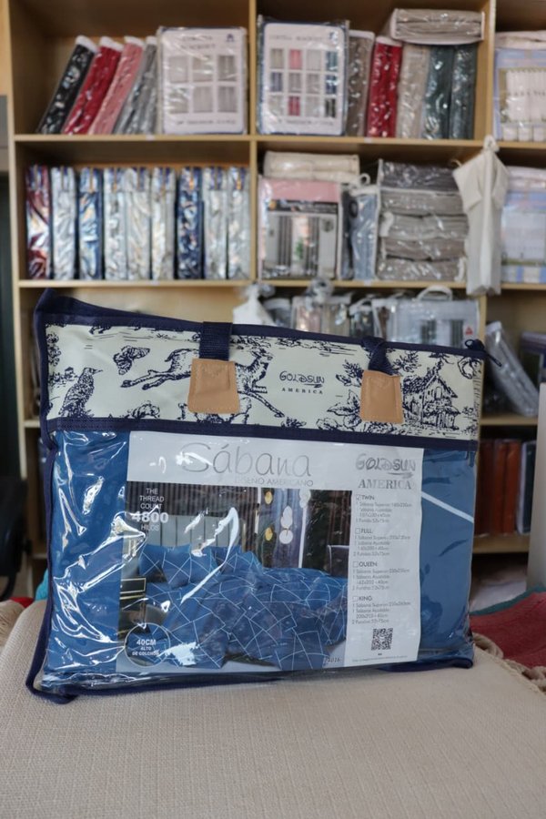 Juego de Sábanas Estampadas Goldsun 2500 Hilos – Diseño Americano Premium (Twin / Full / Queen)