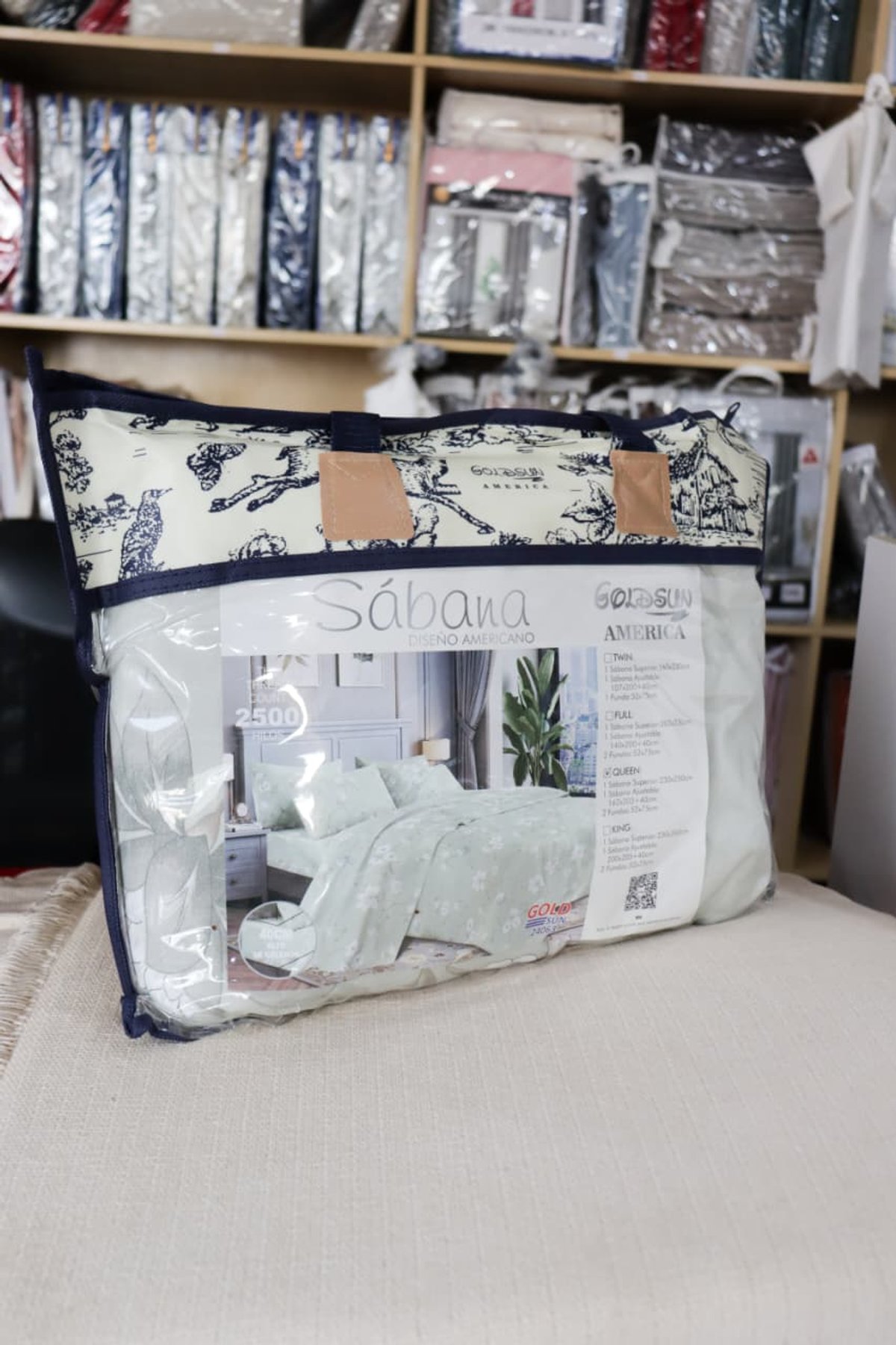 Juego de Sábanas Estampadas Goldsun 2500 Hilos – Diseño Americano Premium (Twin / Full / Queen) - 3