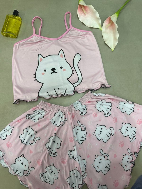 Pijama gatito tierno
