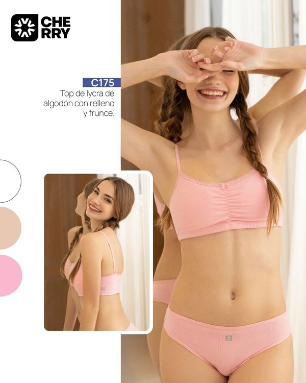 Top de lycra de algodón.