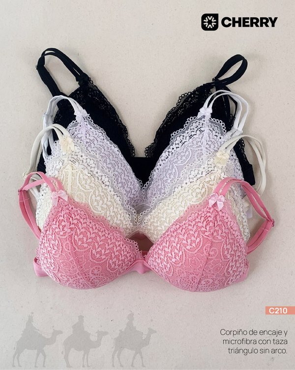 BRALETTE DE ENCAJE CON TAZA