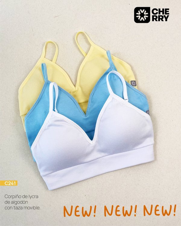 Corpiño de lycra de algodon