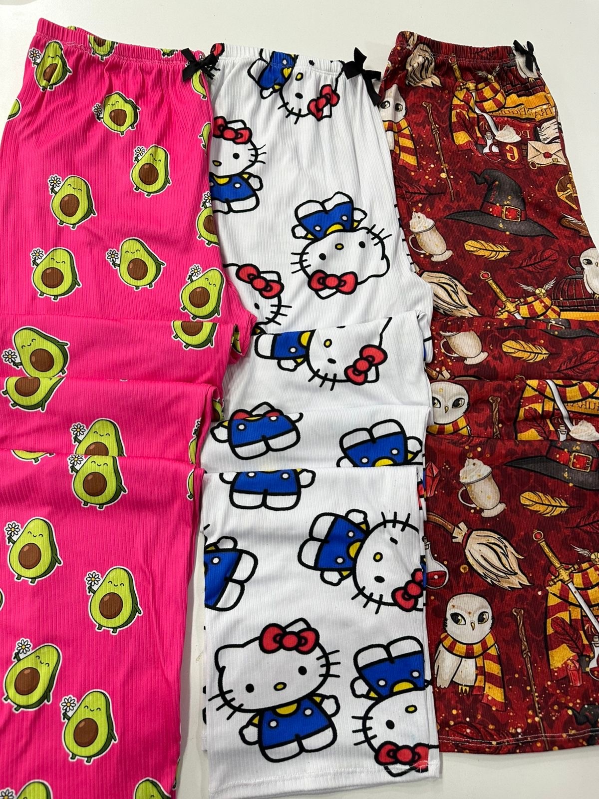 Pijama pantalón estampado con cintura elástica