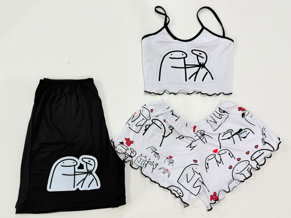 Pijama 3 piezas parejas