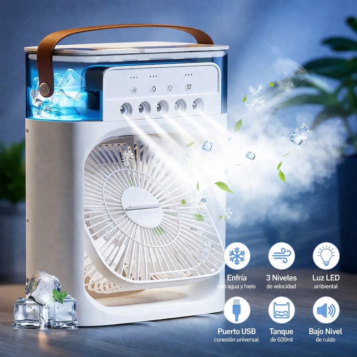 ❄️ Mini Aire Portátil con Humidificador 💨