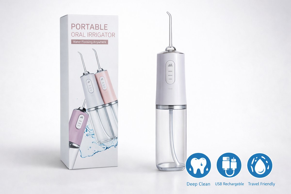 IRRIGADOR BUCAL PORTÁTIL ✨🦷