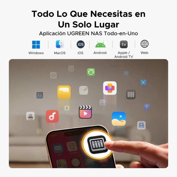 Servidor de Almacenamiento en Red (NAS) 2 Bahías UGREEN NASync