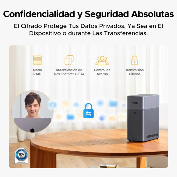 Servidor de Almacenamiento en Red (NAS) 2 Bahías UGREEN NASync
