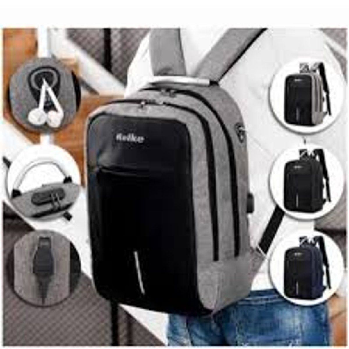 Protegé Todo lo que Llevás! Mochila Kolke KVM338 con Candado Antirrobo – Ideal para Laptop, Viajes - 2