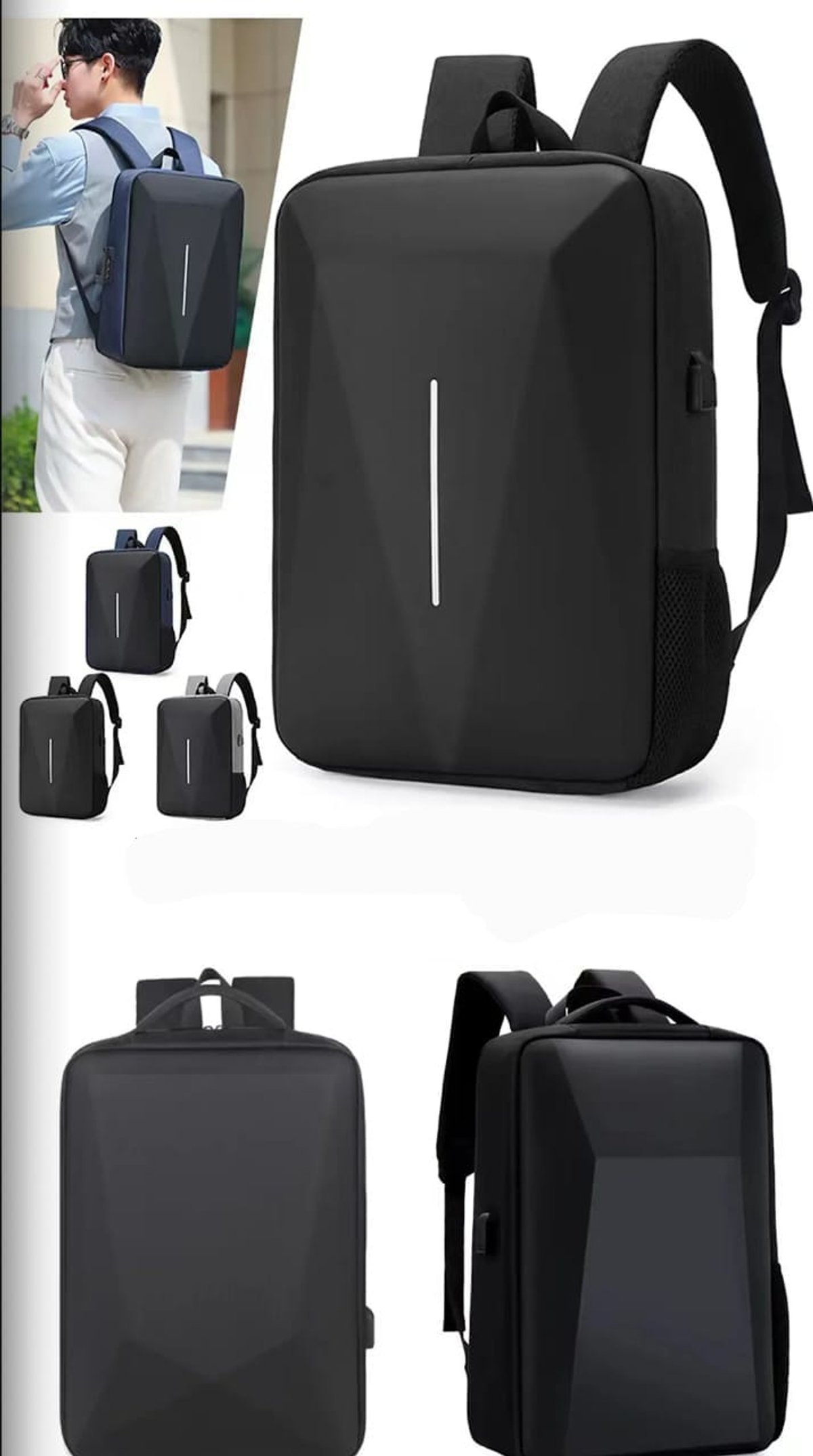 ¡La Mochila Antirrobo que Protege tus Pertenencias y Carga tu Celular! 🎒🔋 - 2