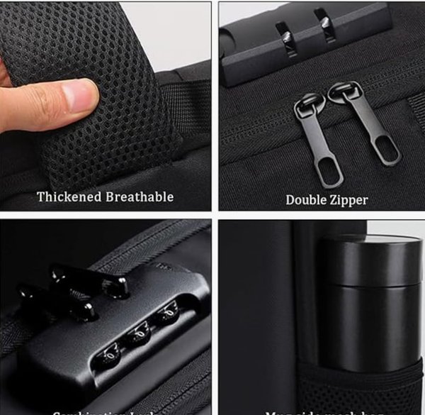 ¡La Mochila Antirrobo que Protege tus Pertenencias y Carga tu Celular! 🎒🔋
