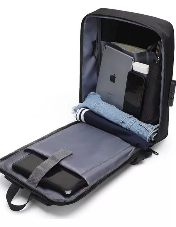 ¡La Mochila Antirrobo que Protege tus Pertenencias y Carga tu Celular! 🎒🔋