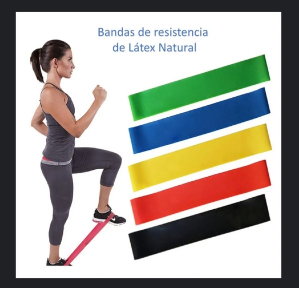 Gomabanda Elastico Para Ejercicio 5pcs