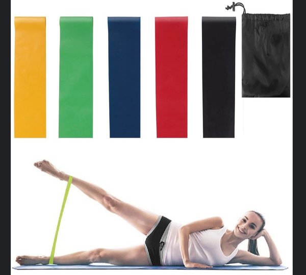 Gomabanda Elastico Para Ejercicio 5pcs