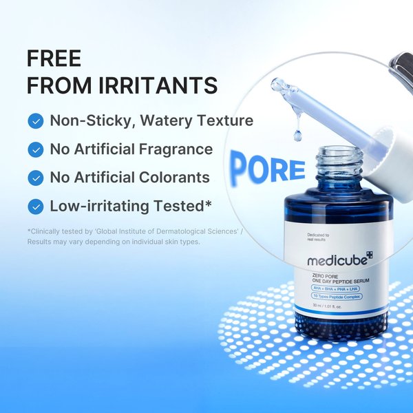 MEDICUBE - Zero Pore One Day Peptide Serum 30ml