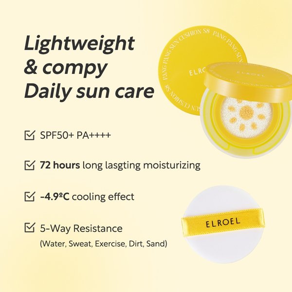 ELROEL - Pang Pang Mini Sun Cushion SPF50+ PA++++
