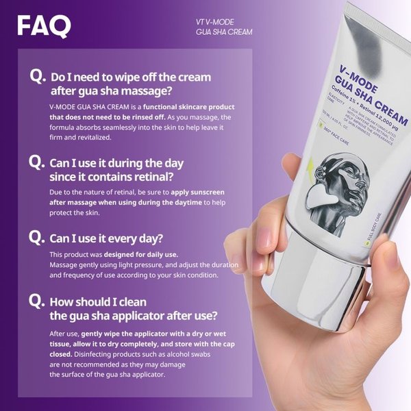 VT COSMETICS V-Mode Gua Sha Cream 120ml