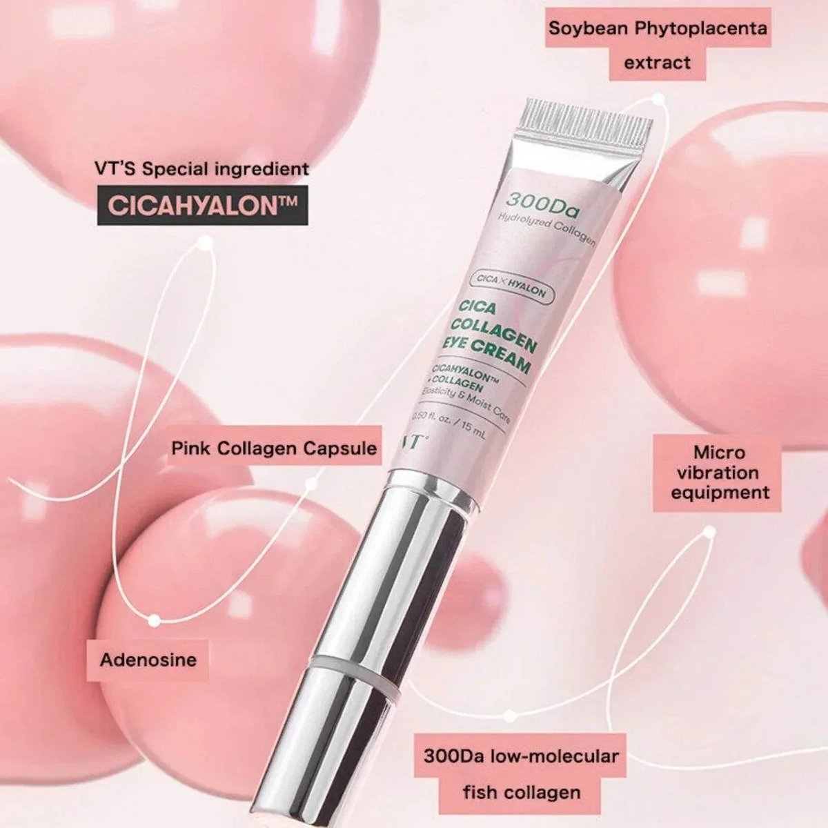 VT COSMETICS Cica Collagen Eye Cream 15ml - 2