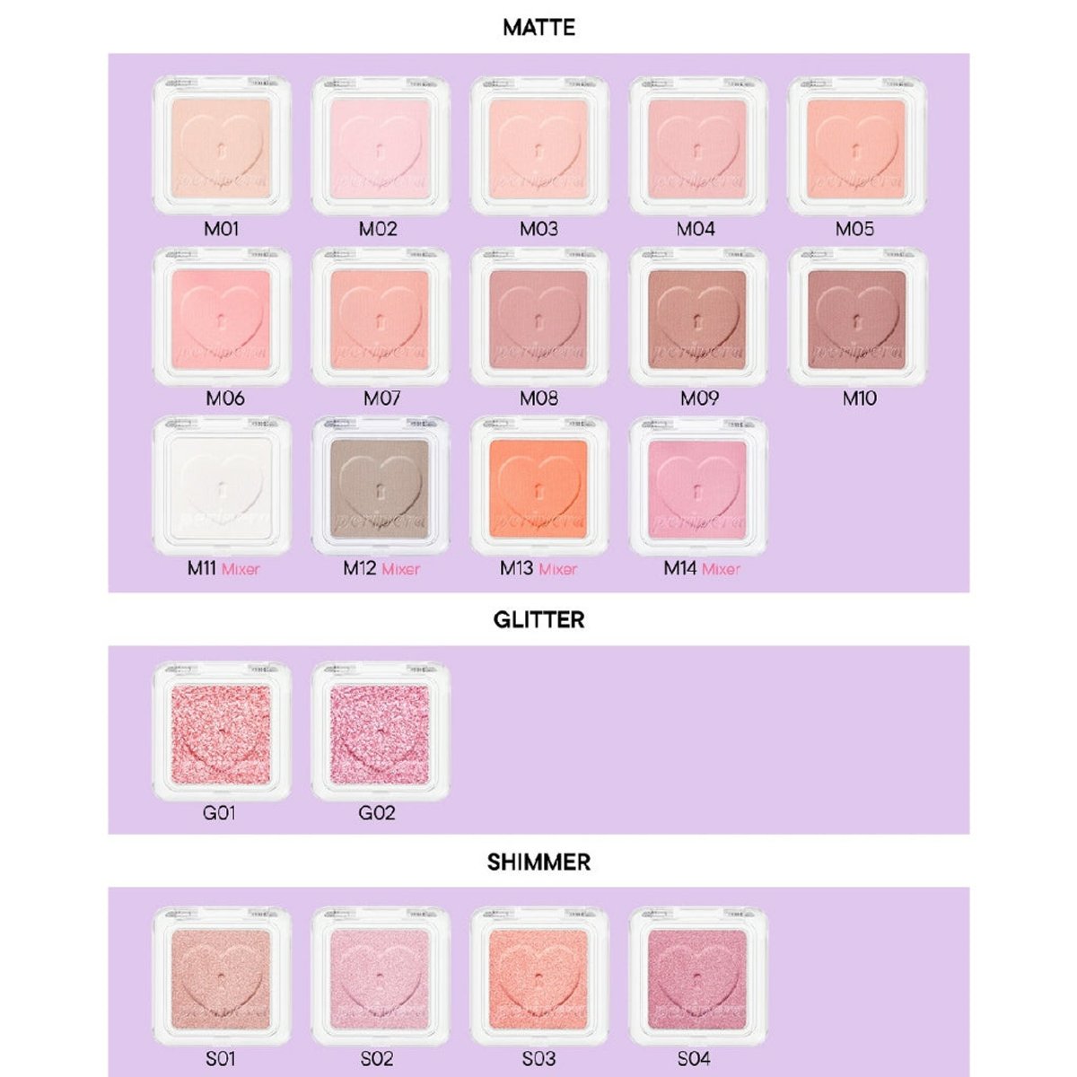 PERIPERA Heart Pocket Single - 2