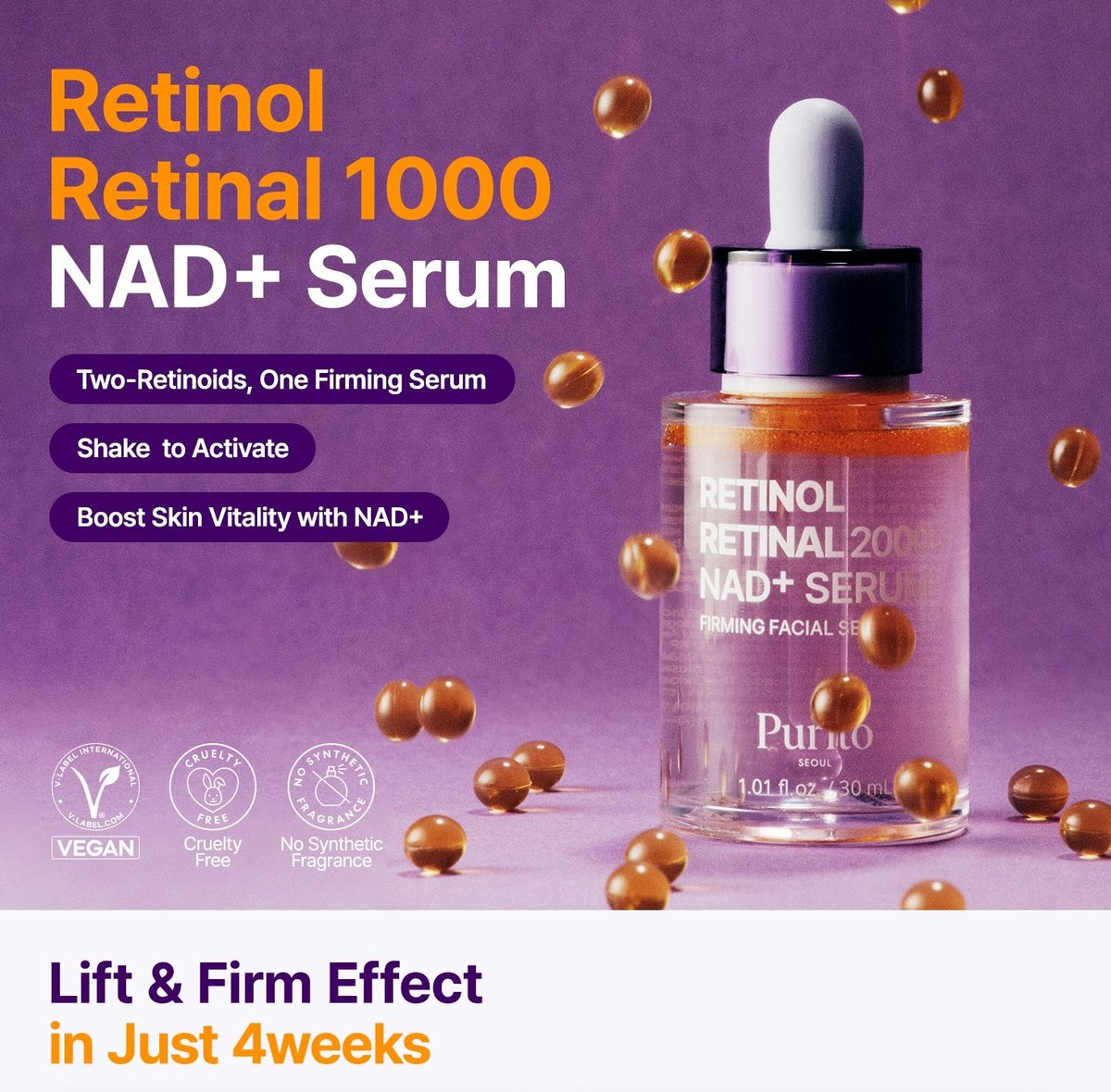 PURITO SEOUL Retinol Retinal 2000 NAD Serum 30ml - 3